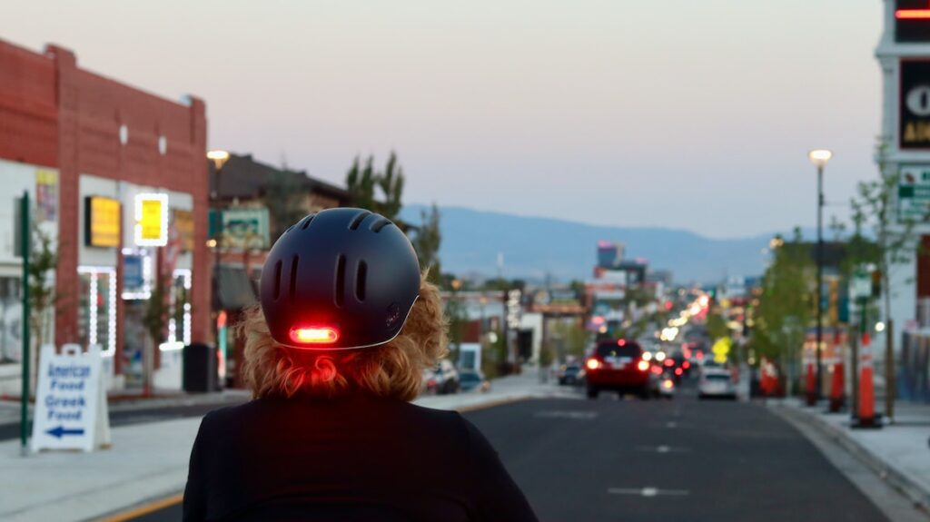 Fahrradhelm Licht